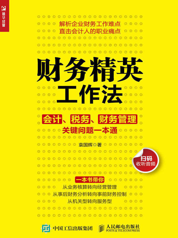 财务精英工作法——会计、税务、财务管理关键问题一本通