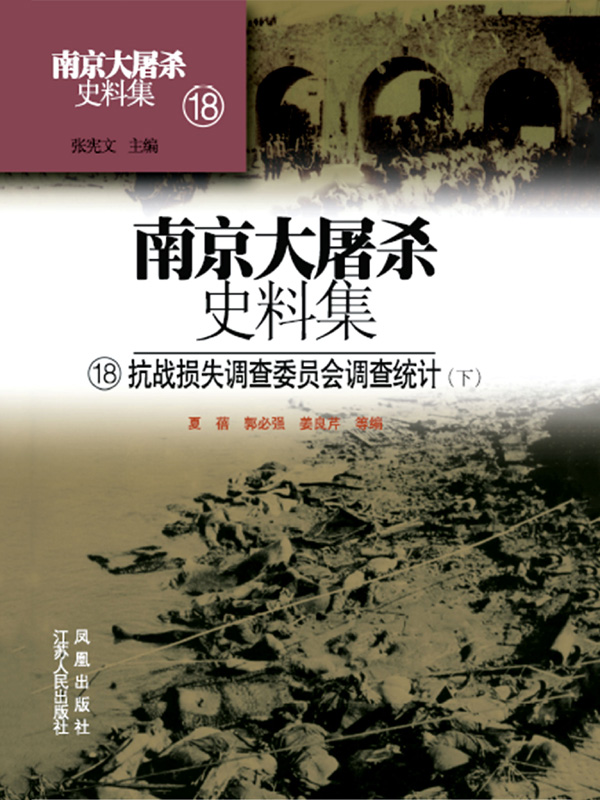 南京大屠杀史料集第十八册：抗战损失调查委员会调查统计（下）