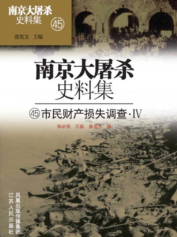 南京大屠杀史料集第四十五册市民财产损失调查4